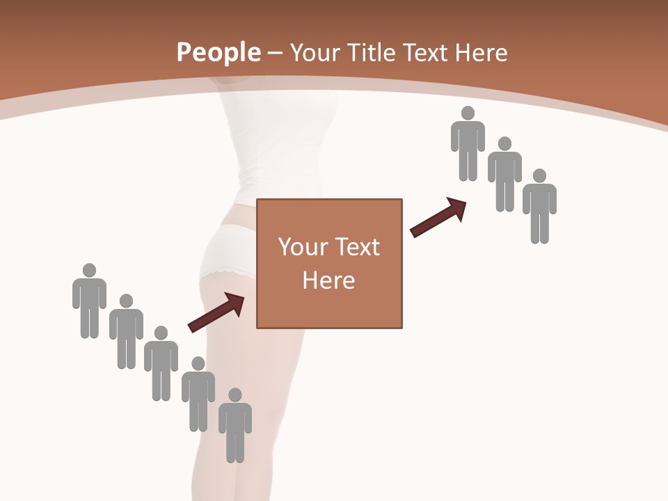 A Woman Standing On A Scale With Her Arms In The Air PowerPoint Template