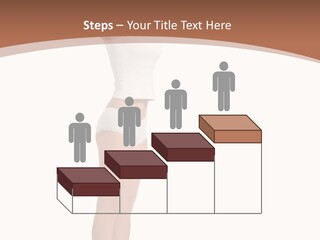 A Woman Standing On A Scale With Her Arms In The Air PowerPoint Template