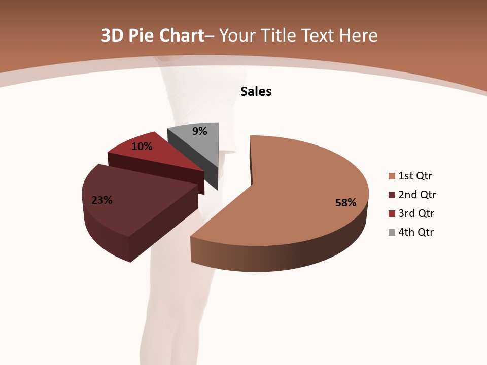 A Woman Standing On A Scale With Her Arms In The Air PowerPoint Template