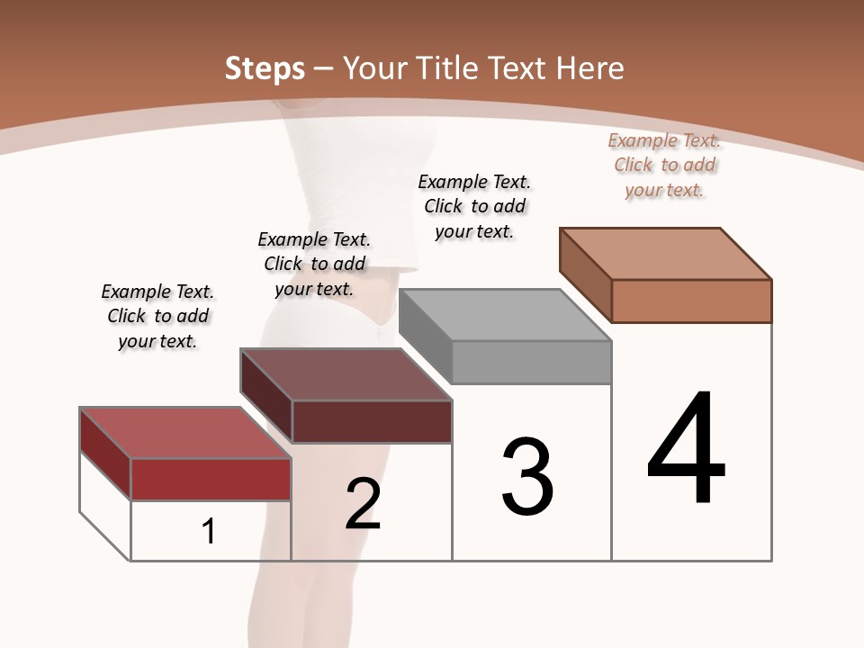 A Woman Standing On A Scale With Her Arms In The Air PowerPoint Template