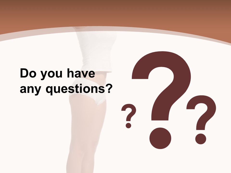 A Woman Standing On A Scale With Her Arms In The Air PowerPoint Template