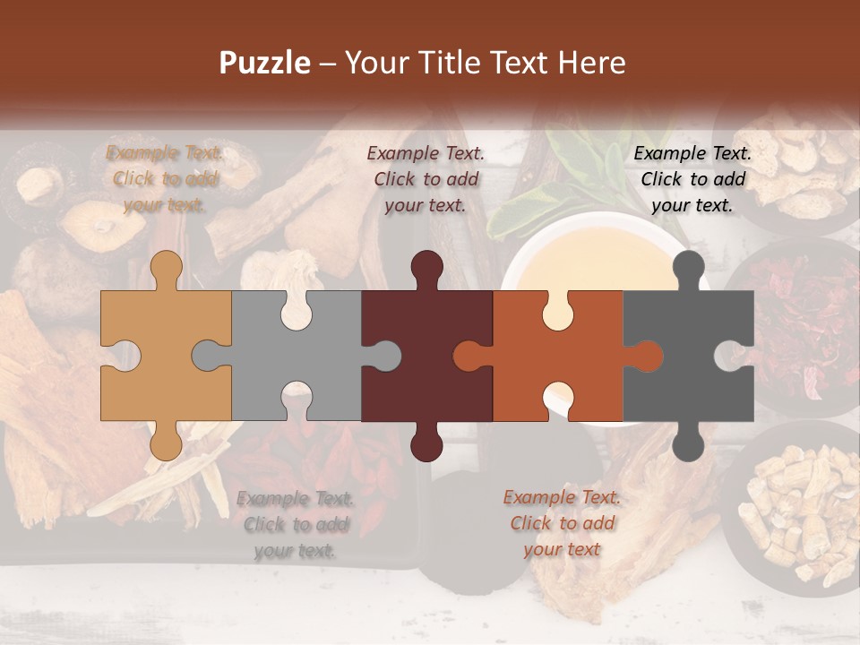 A Variety Of Foods Are Displayed In Bowls On A Table PowerPoint Template