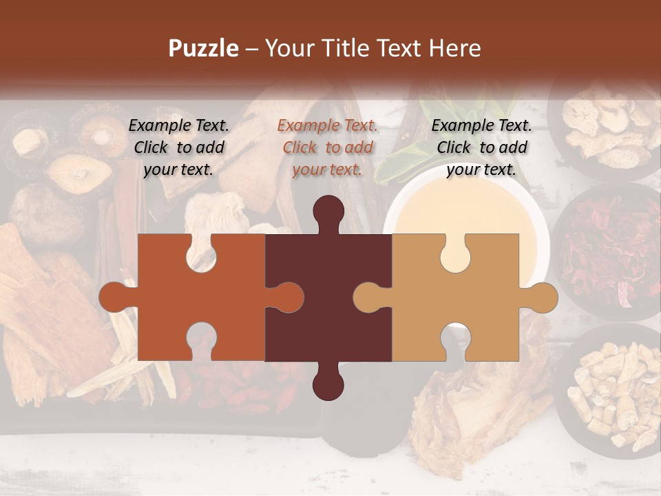 A Variety Of Foods Are Displayed In Bowls On A Table PowerPoint Template