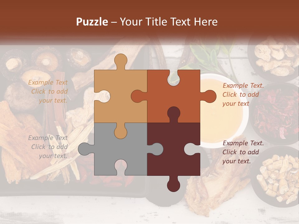 A Variety Of Foods Are Displayed In Bowls On A Table PowerPoint Template