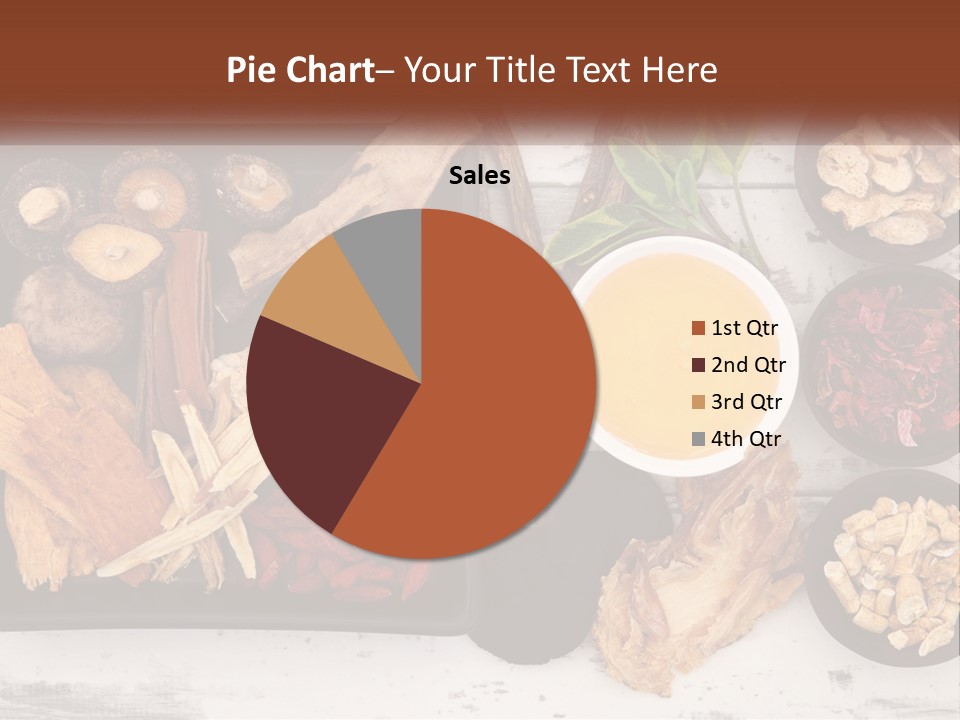 A Variety Of Foods Are Displayed In Bowls On A Table PowerPoint Template