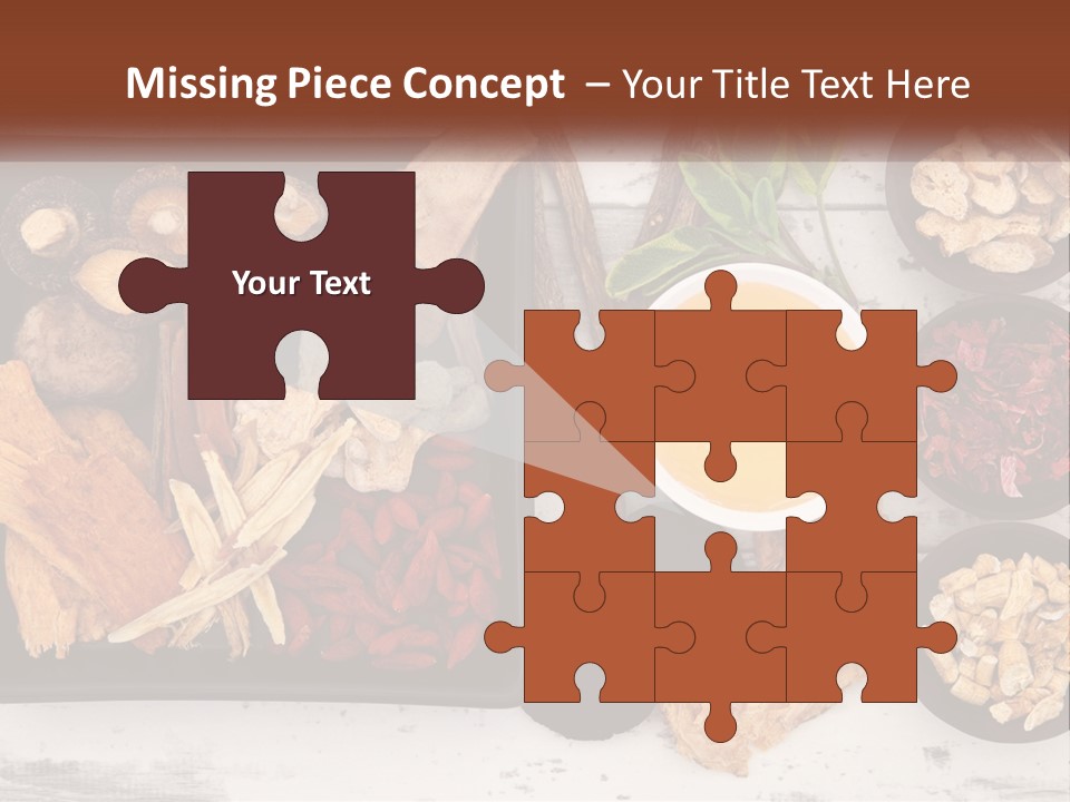 A Variety Of Foods Are Displayed In Bowls On A Table PowerPoint Template