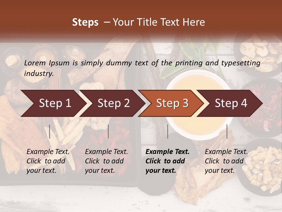 A Variety Of Foods Are Displayed In Bowls On A Table PowerPoint Template
