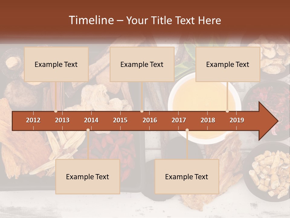 A Variety Of Foods Are Displayed In Bowls On A Table PowerPoint Template