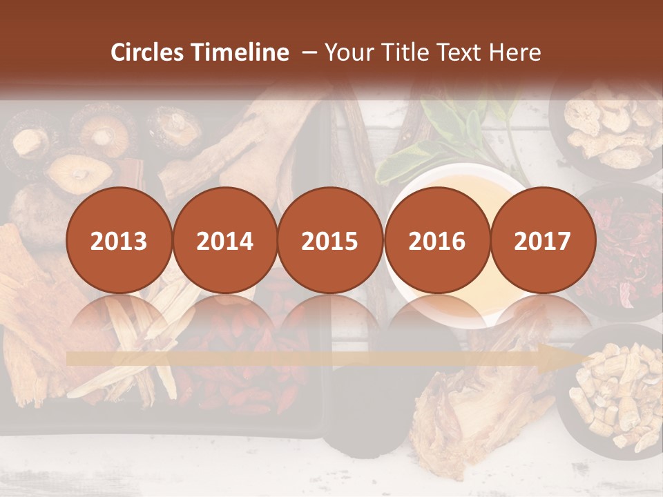 A Variety Of Foods Are Displayed In Bowls On A Table PowerPoint Template