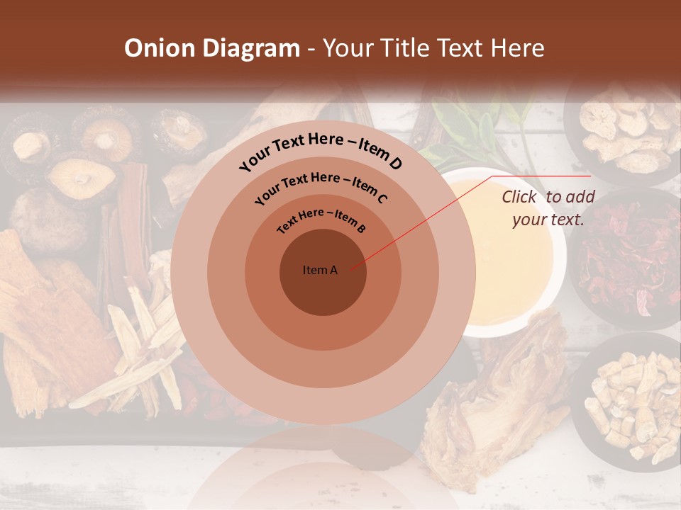 A Variety Of Foods Are Displayed In Bowls On A Table PowerPoint Template