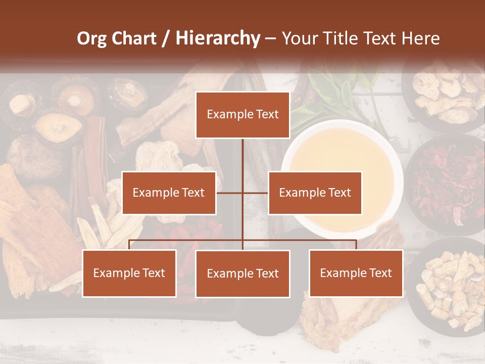 A Variety Of Foods Are Displayed In Bowls On A Table PowerPoint Template