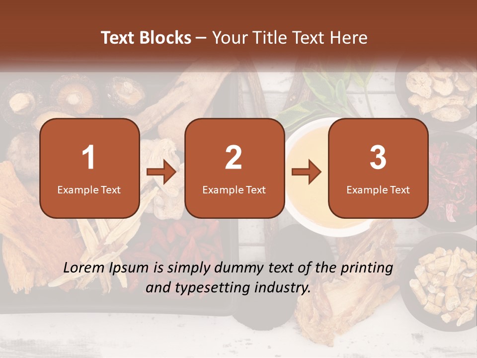 A Variety Of Foods Are Displayed In Bowls On A Table PowerPoint Template