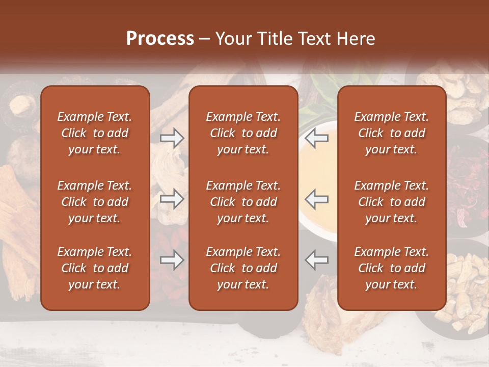A Variety Of Foods Are Displayed In Bowls On A Table PowerPoint Template