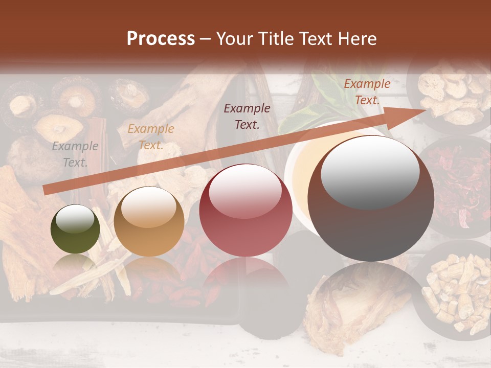 A Variety Of Foods Are Displayed In Bowls On A Table PowerPoint Template