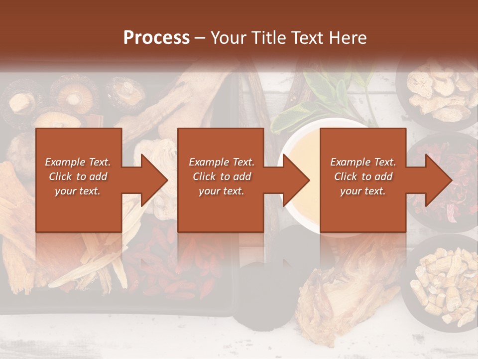A Variety Of Foods Are Displayed In Bowls On A Table PowerPoint Template