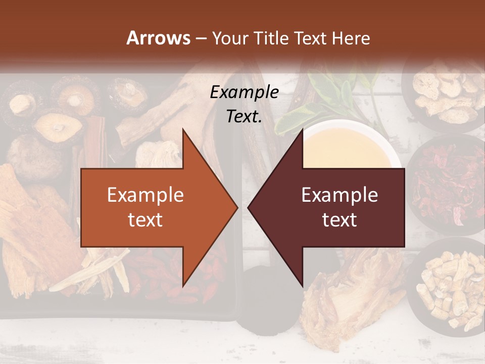 A Variety Of Foods Are Displayed In Bowls On A Table PowerPoint Template