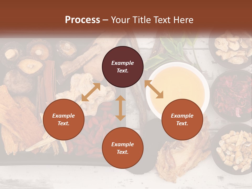 A Variety Of Foods Are Displayed In Bowls On A Table PowerPoint Template