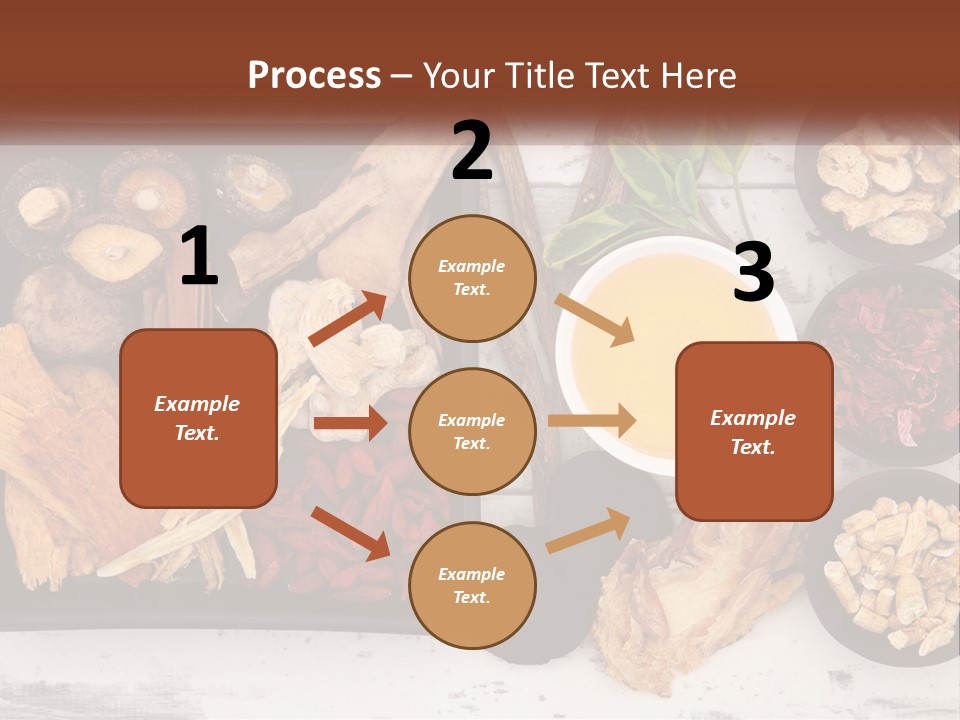 A Variety Of Foods Are Displayed In Bowls On A Table PowerPoint Template