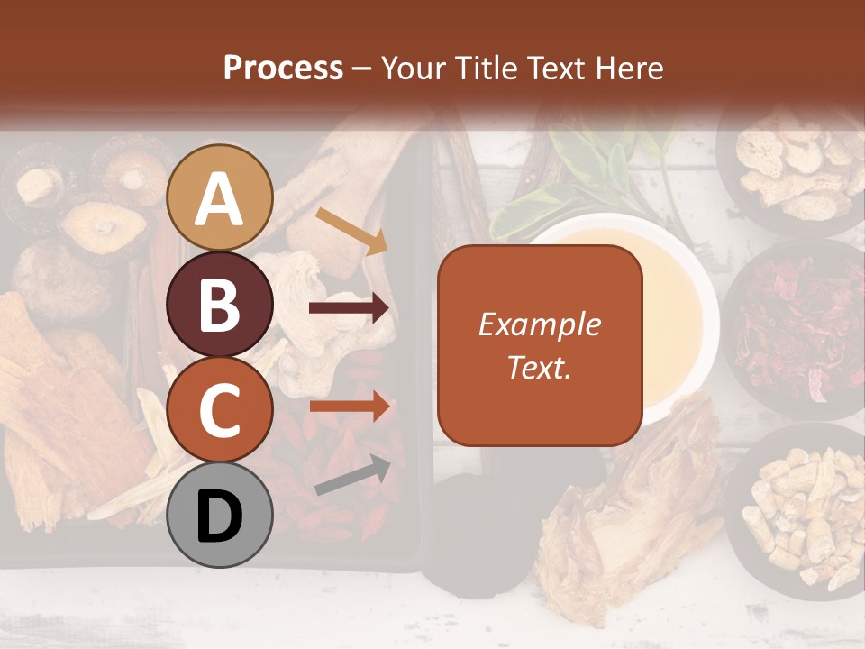 A Variety Of Foods Are Displayed In Bowls On A Table PowerPoint Template