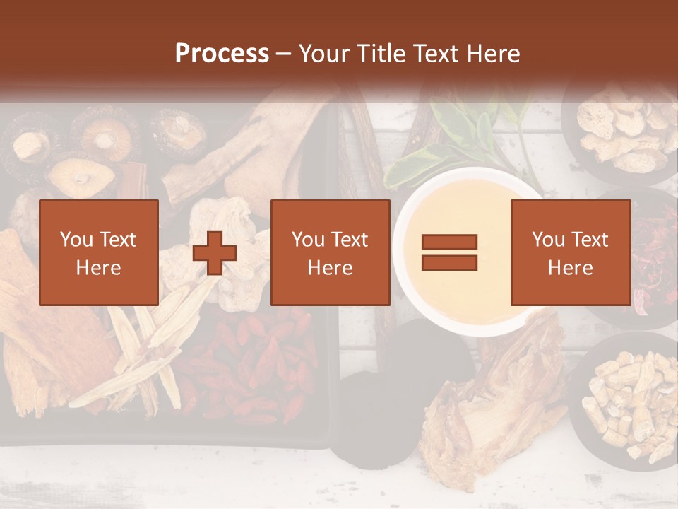 A Variety Of Foods Are Displayed In Bowls On A Table PowerPoint Template