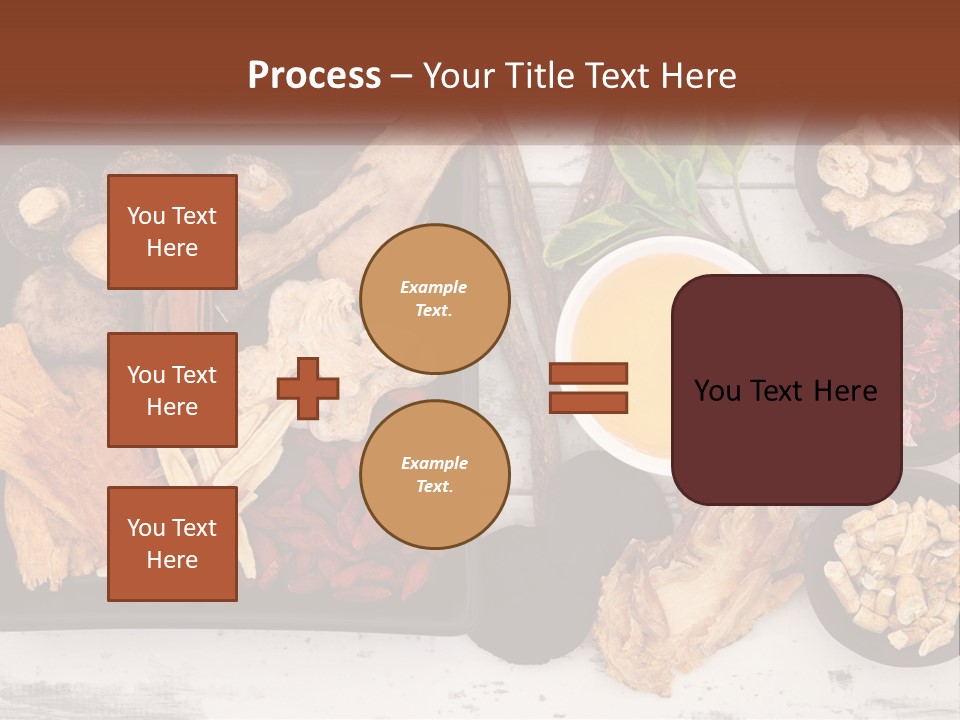 A Variety Of Foods Are Displayed In Bowls On A Table PowerPoint Template