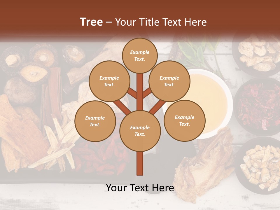 A Variety Of Foods Are Displayed In Bowls On A Table PowerPoint Template