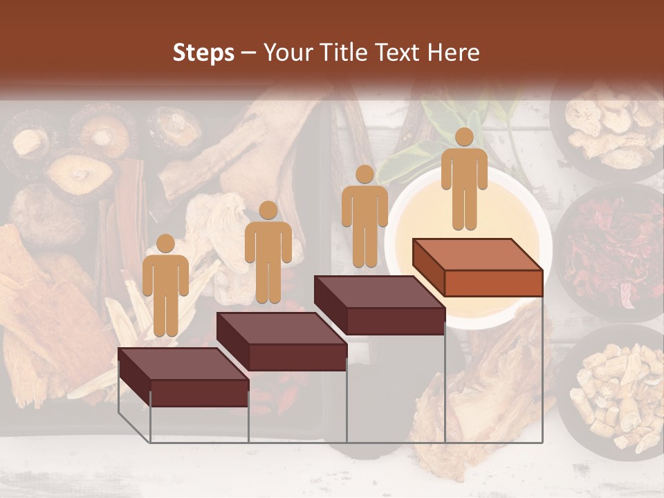 A Variety Of Foods Are Displayed In Bowls On A Table PowerPoint Template