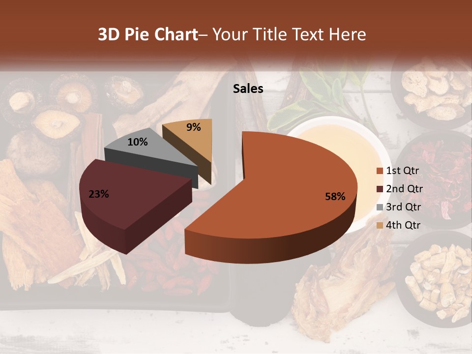 A Variety Of Foods Are Displayed In Bowls On A Table PowerPoint Template