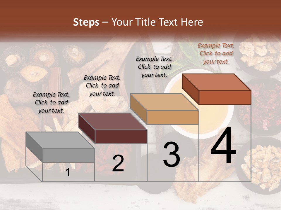 A Variety Of Foods Are Displayed In Bowls On A Table PowerPoint Template