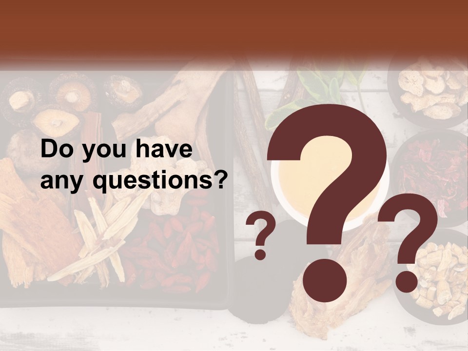 A Variety Of Foods Are Displayed In Bowls On A Table PowerPoint Template