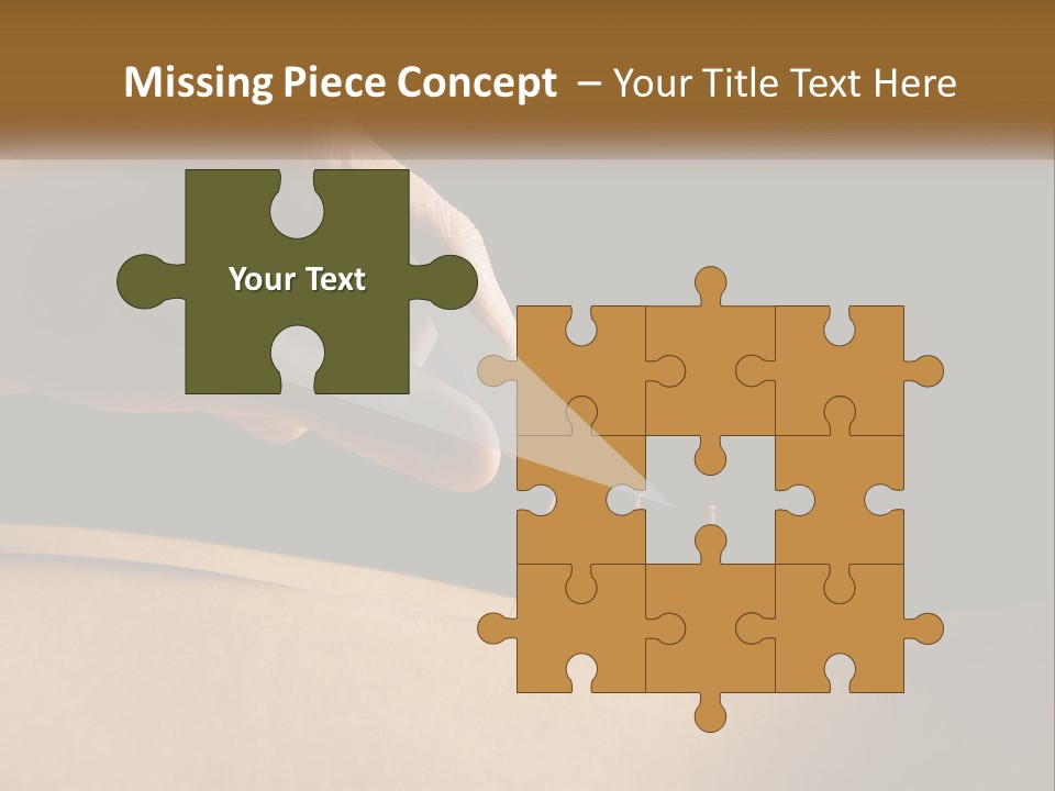 A Person's Hand Is Holding A Pin On Top Of A Piece Of Wood PowerPoint Template