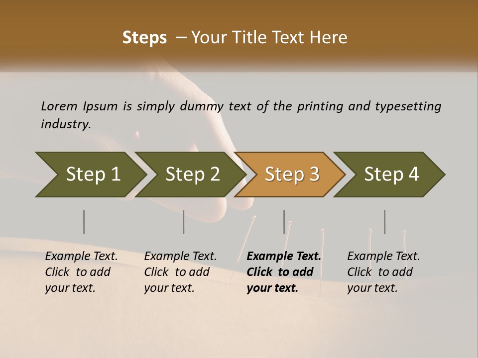 A Person's Hand Is Holding A Pin On Top Of A Piece Of Wood PowerPoint Template