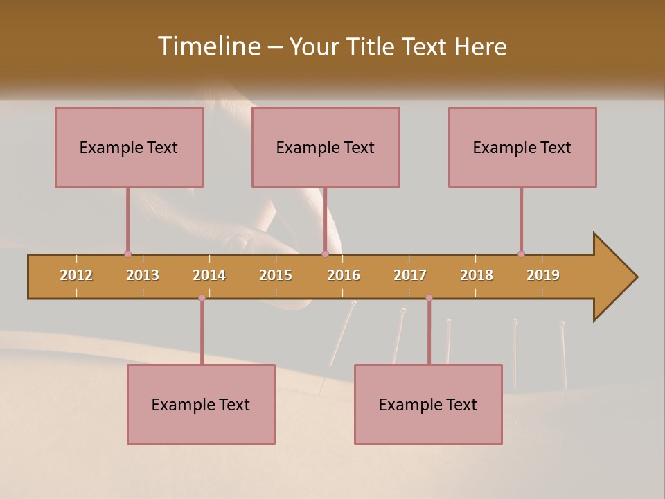 A Person's Hand Is Holding A Pin On Top Of A Piece Of Wood PowerPoint Template