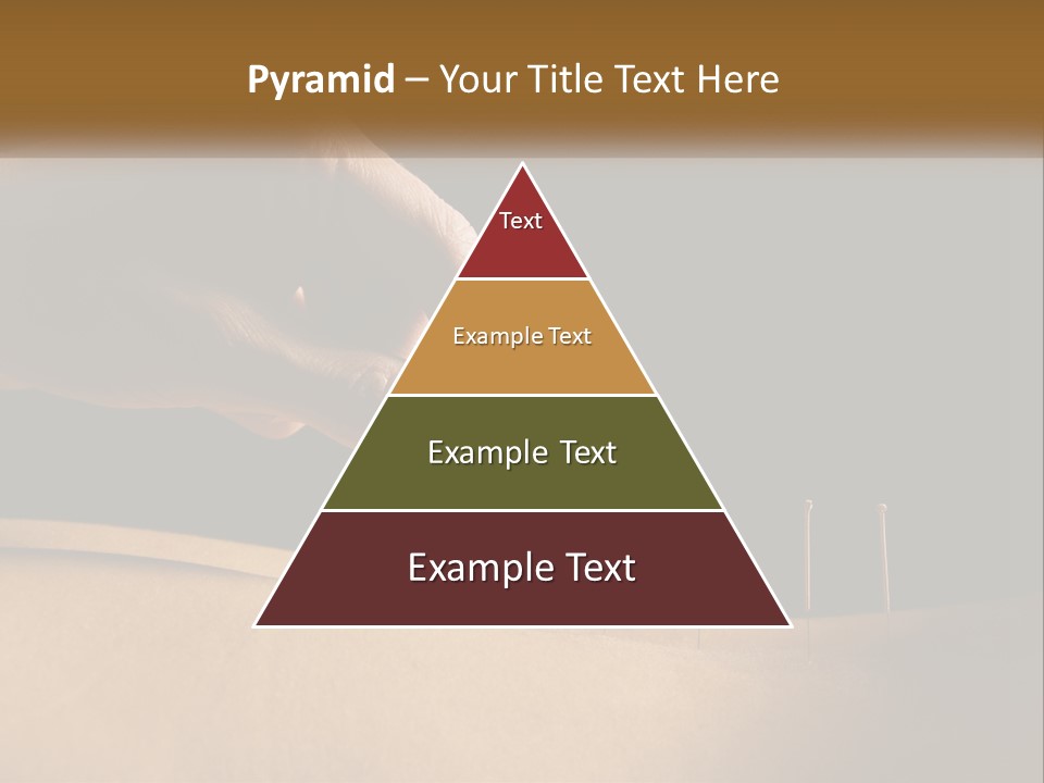 A Person's Hand Is Holding A Pin On Top Of A Piece Of Wood PowerPoint Template