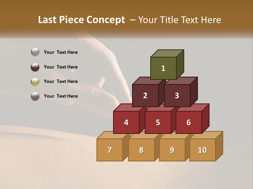 A Person's Hand Is Holding A Pin On Top Of A Piece Of Wood PowerPoint Template