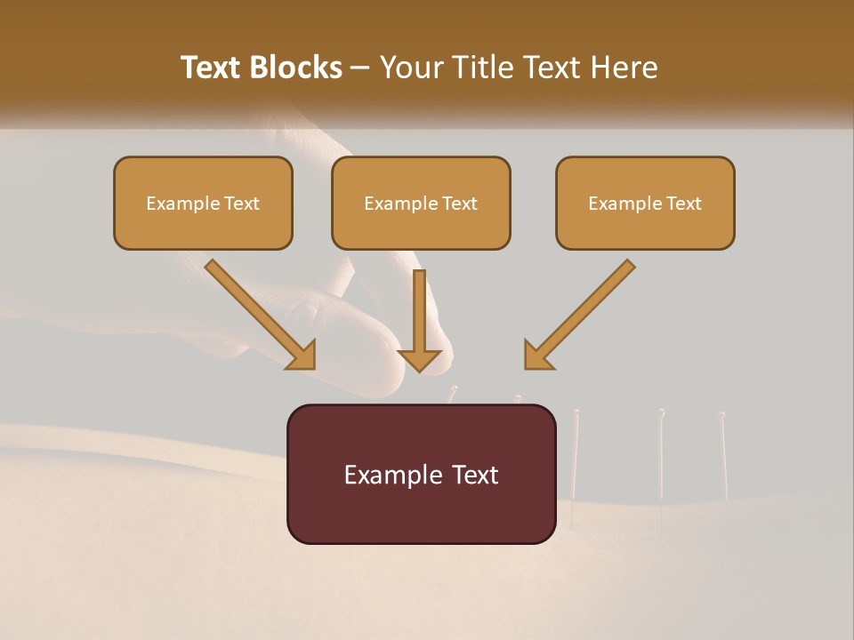 A Person's Hand Is Holding A Pin On Top Of A Piece Of Wood PowerPoint Template