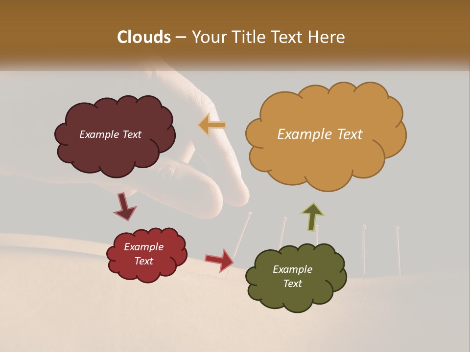 A Person's Hand Is Holding A Pin On Top Of A Piece Of Wood PowerPoint Template