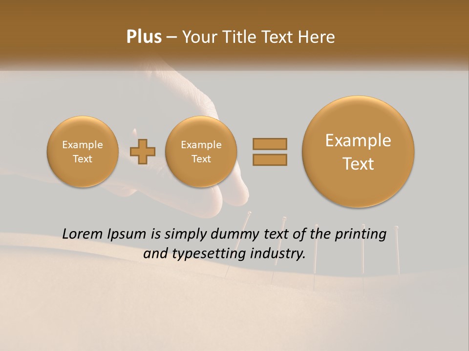 A Person's Hand Is Holding A Pin On Top Of A Piece Of Wood PowerPoint Template