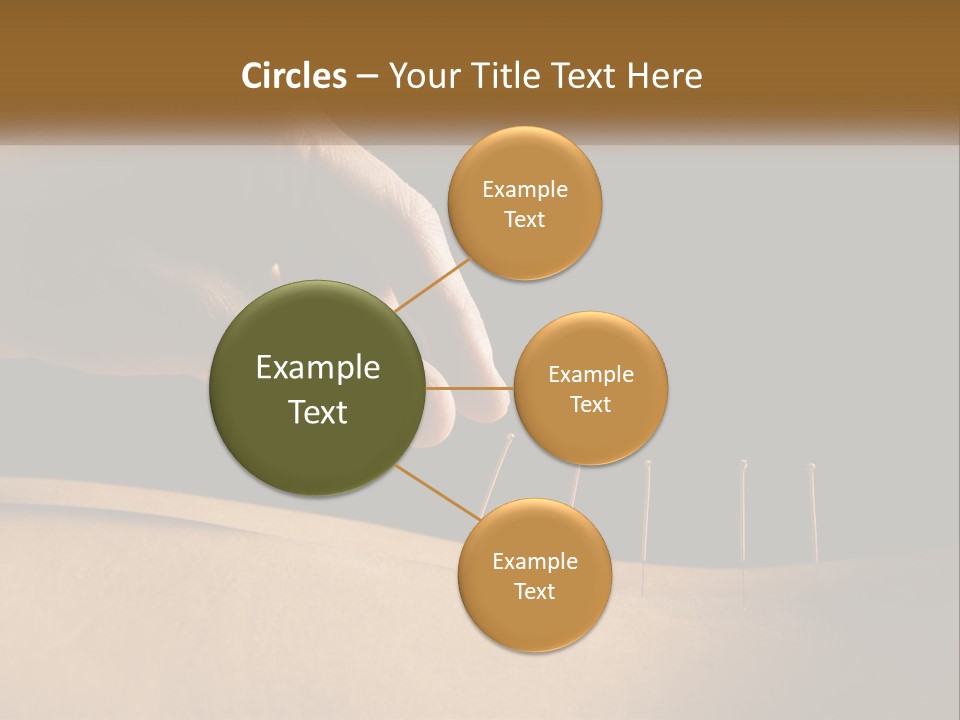 A Person's Hand Is Holding A Pin On Top Of A Piece Of Wood PowerPoint Template