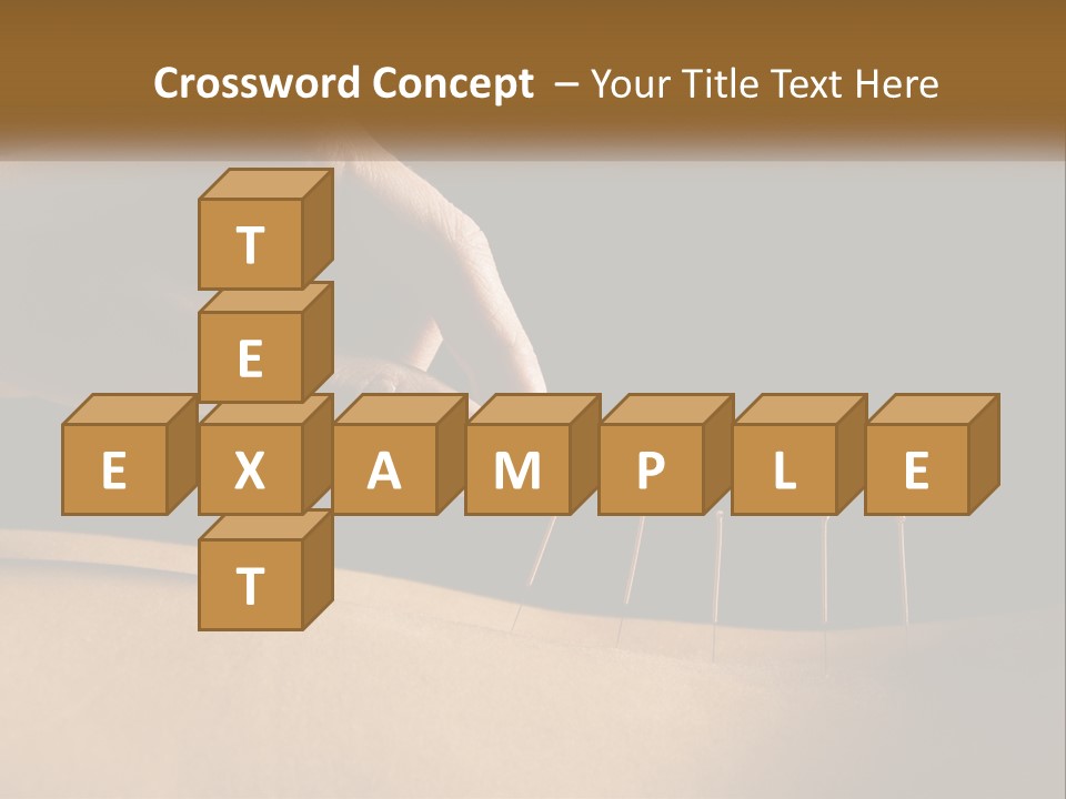 A Person's Hand Is Holding A Pin On Top Of A Piece Of Wood PowerPoint Template