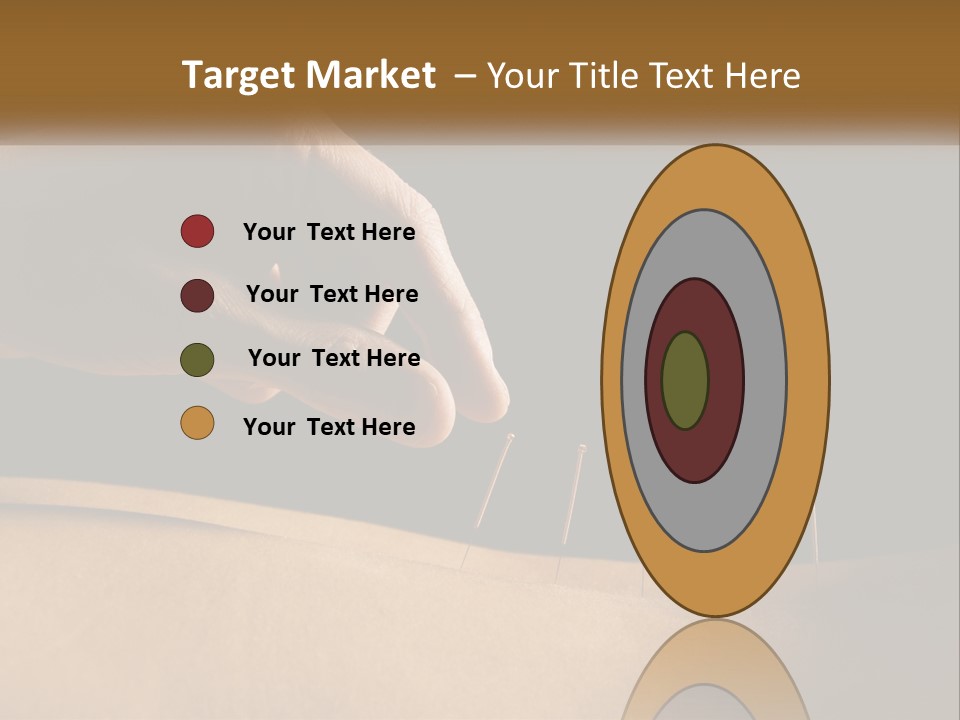 A Person's Hand Is Holding A Pin On Top Of A Piece Of Wood PowerPoint Template