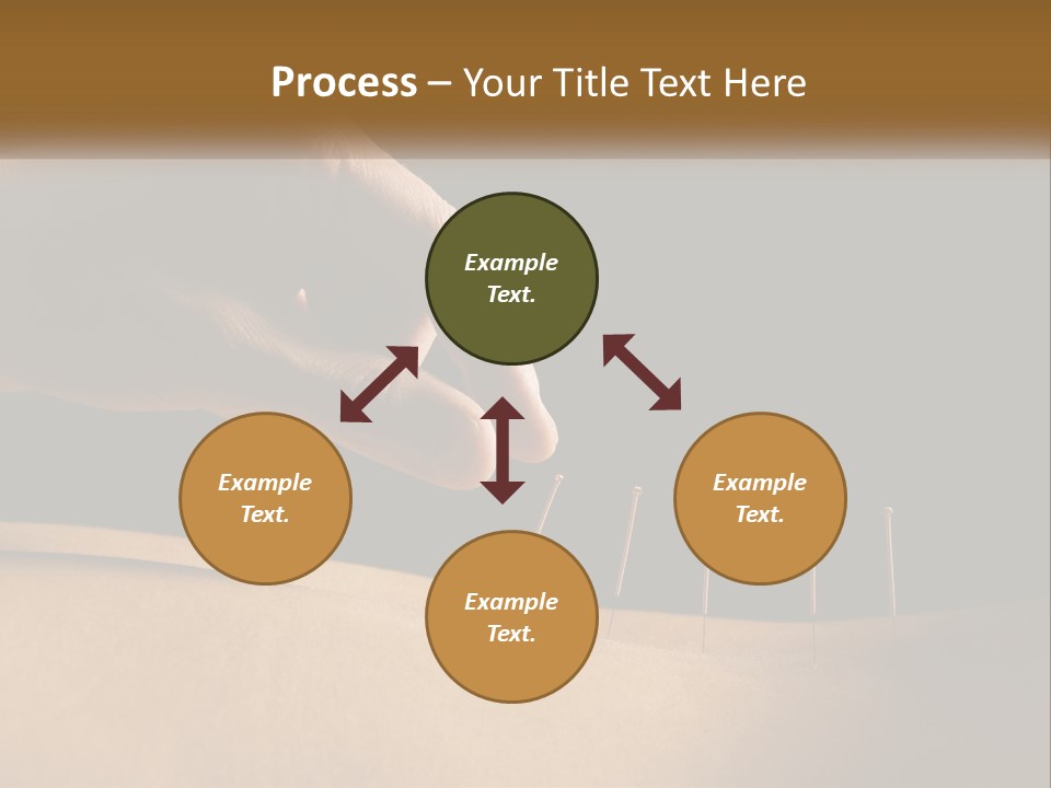 A Person's Hand Is Holding A Pin On Top Of A Piece Of Wood PowerPoint Template