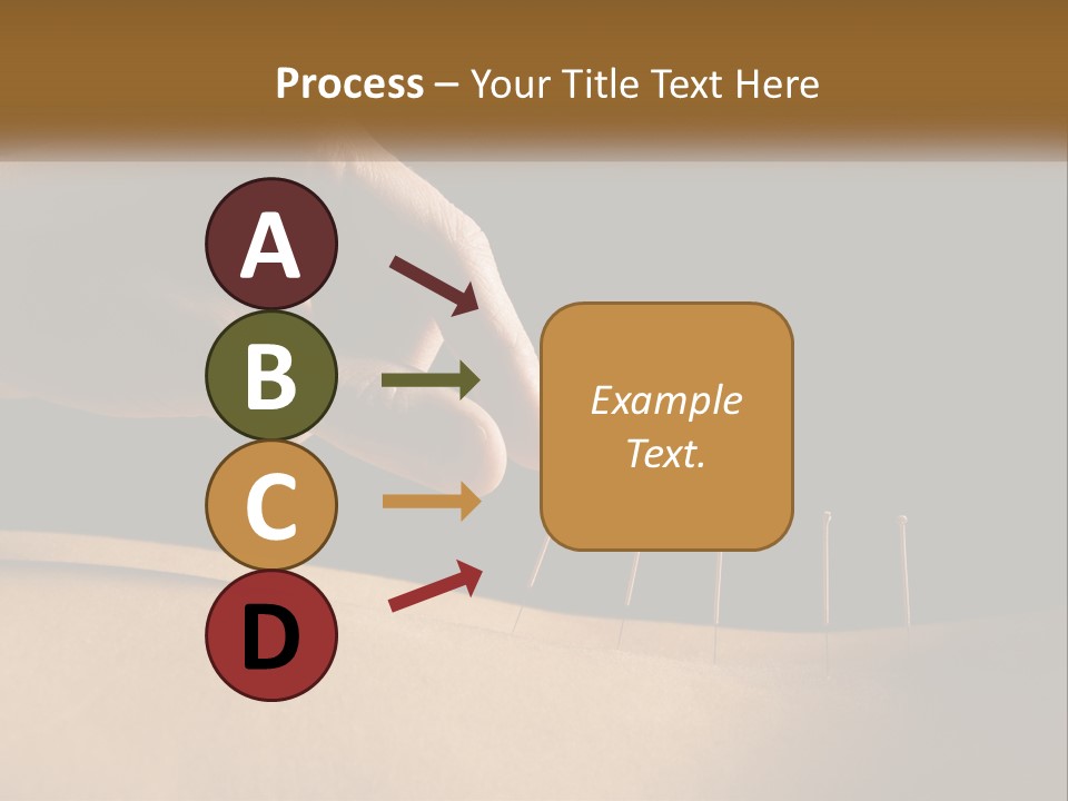 A Person's Hand Is Holding A Pin On Top Of A Piece Of Wood PowerPoint Template