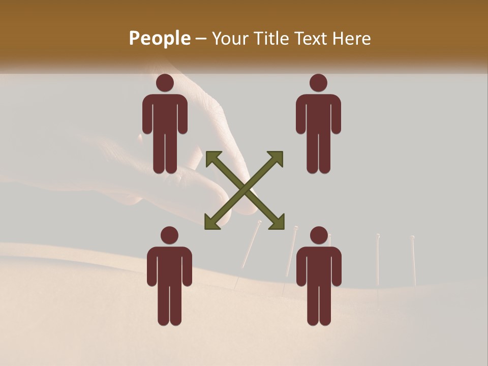 A Person's Hand Is Holding A Pin On Top Of A Piece Of Wood PowerPoint Template