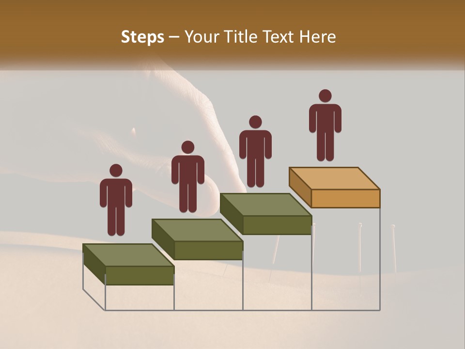 A Person's Hand Is Holding A Pin On Top Of A Piece Of Wood PowerPoint Template