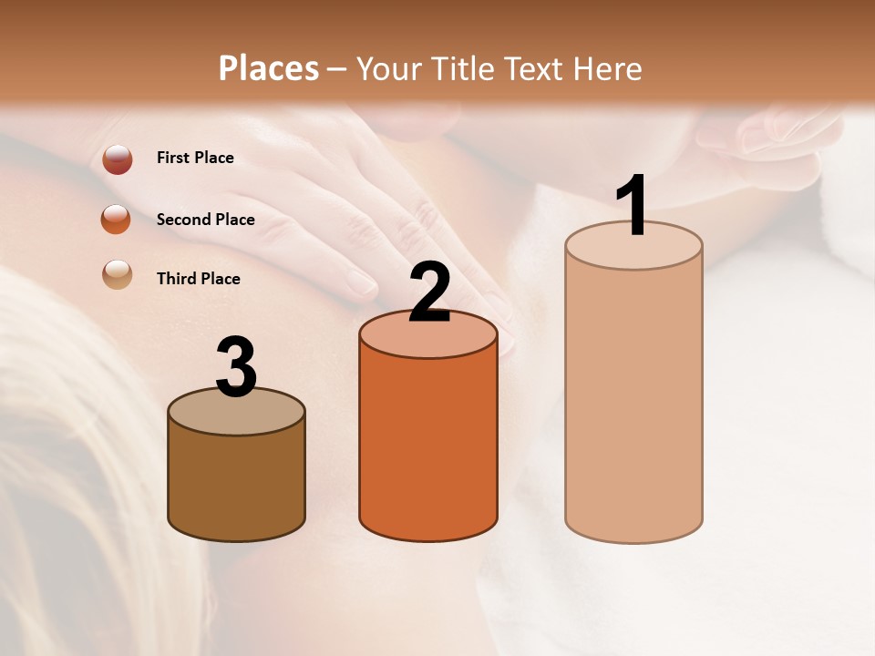 A Woman Getting A Back Massage In A Spa PowerPoint Template