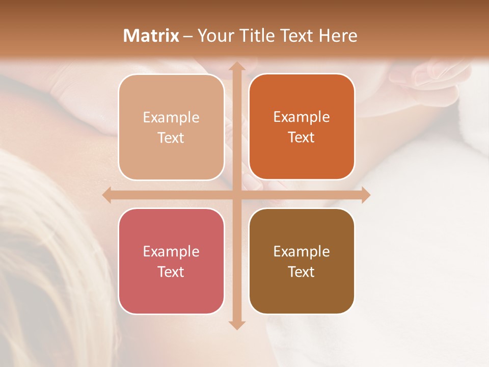 A Woman Getting A Back Massage In A Spa PowerPoint Template