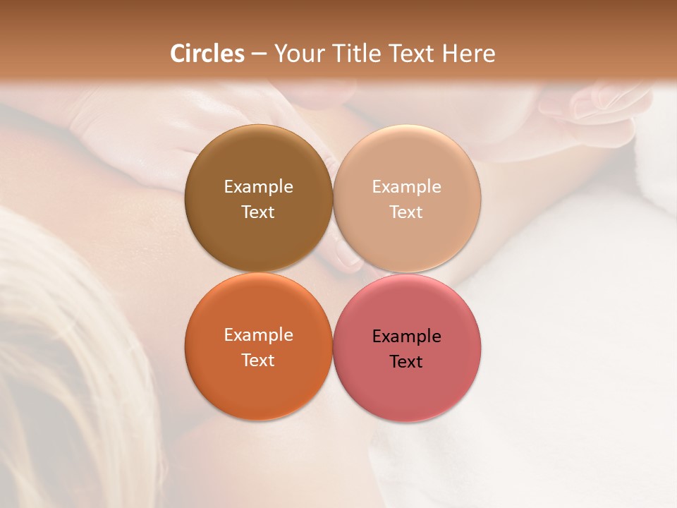 A Woman Getting A Back Massage In A Spa PowerPoint Template