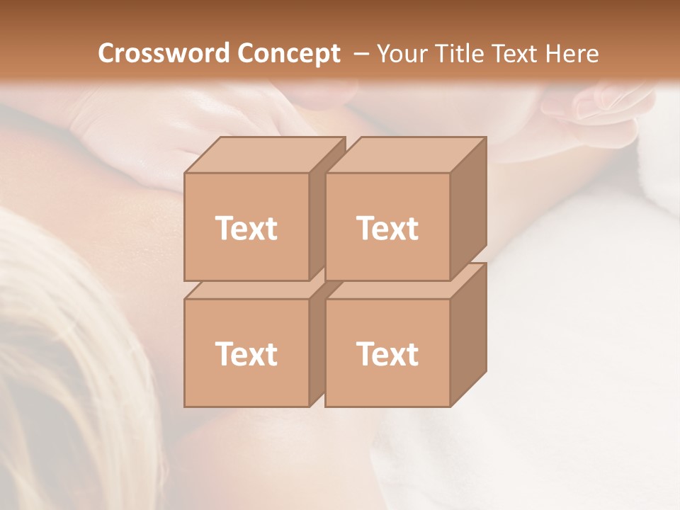 A Woman Getting A Back Massage In A Spa PowerPoint Template