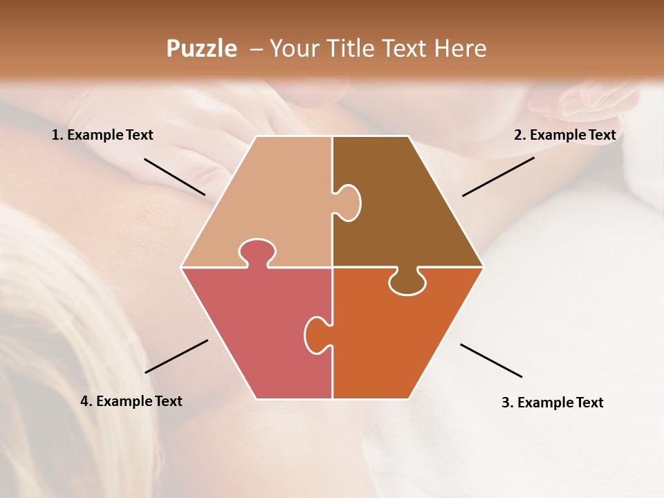 A Woman Getting A Back Massage In A Spa PowerPoint Template